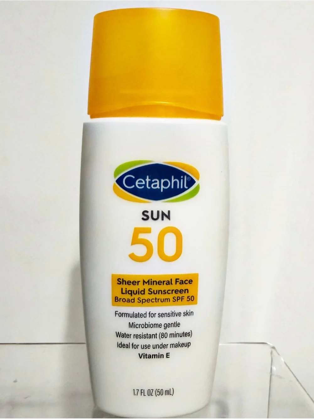 Cetaphil Sun 50 Sheer Mineral Face Liquid Sunscreen 1.7oz Exp 11/2026
